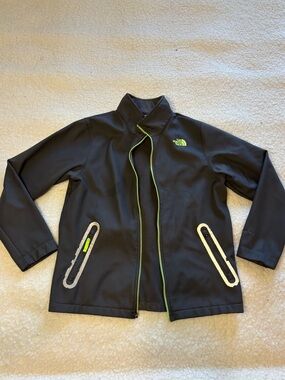 The North Face Kids Boy Gray Apex Bionic Soft Shell Jacket
